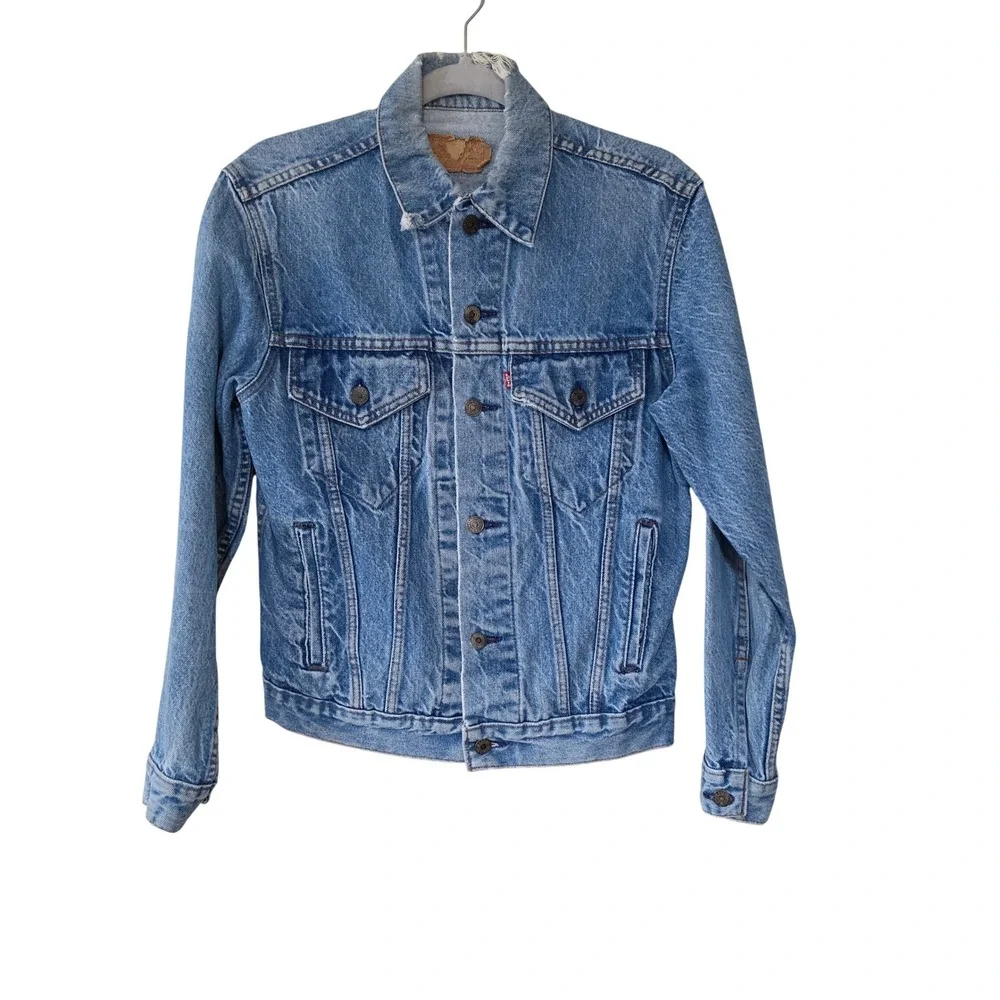 Levis Type 3 Jacket Mens 36R‎ Blue Good Vintage 70506-0214 Denim Trucker USA